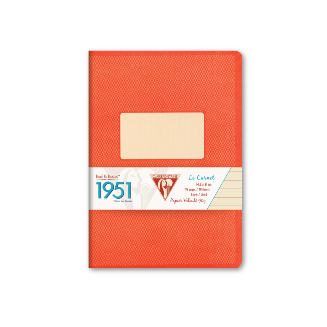 Clairefontaine '1951' Staplebound Notebook 5.75 x 8.25: Raspberry