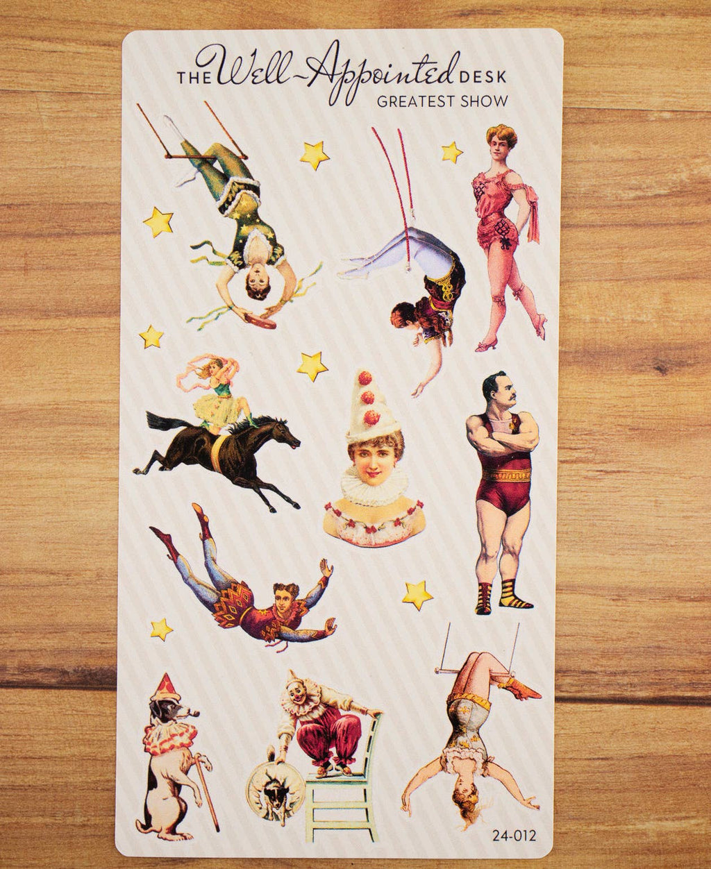 Greatest Show Circus Sticker Sheet (24-012)