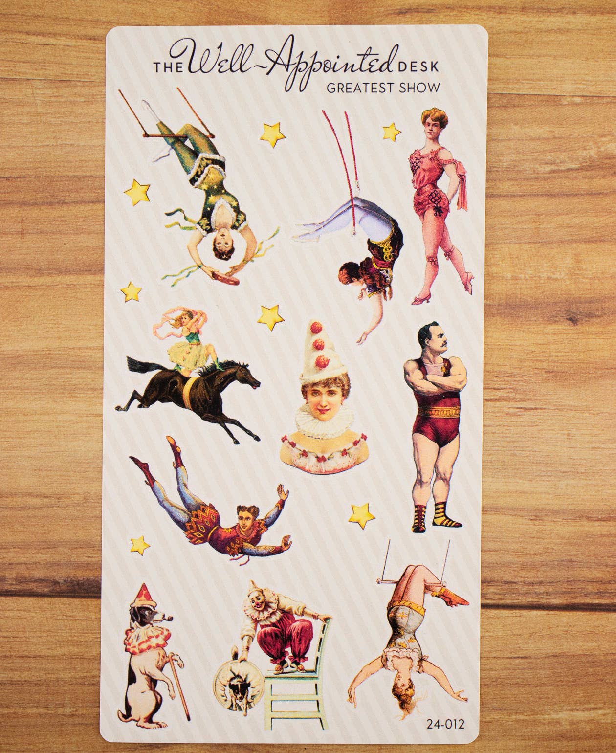 Greatest Show Circus Sticker Sheet (24-012)
