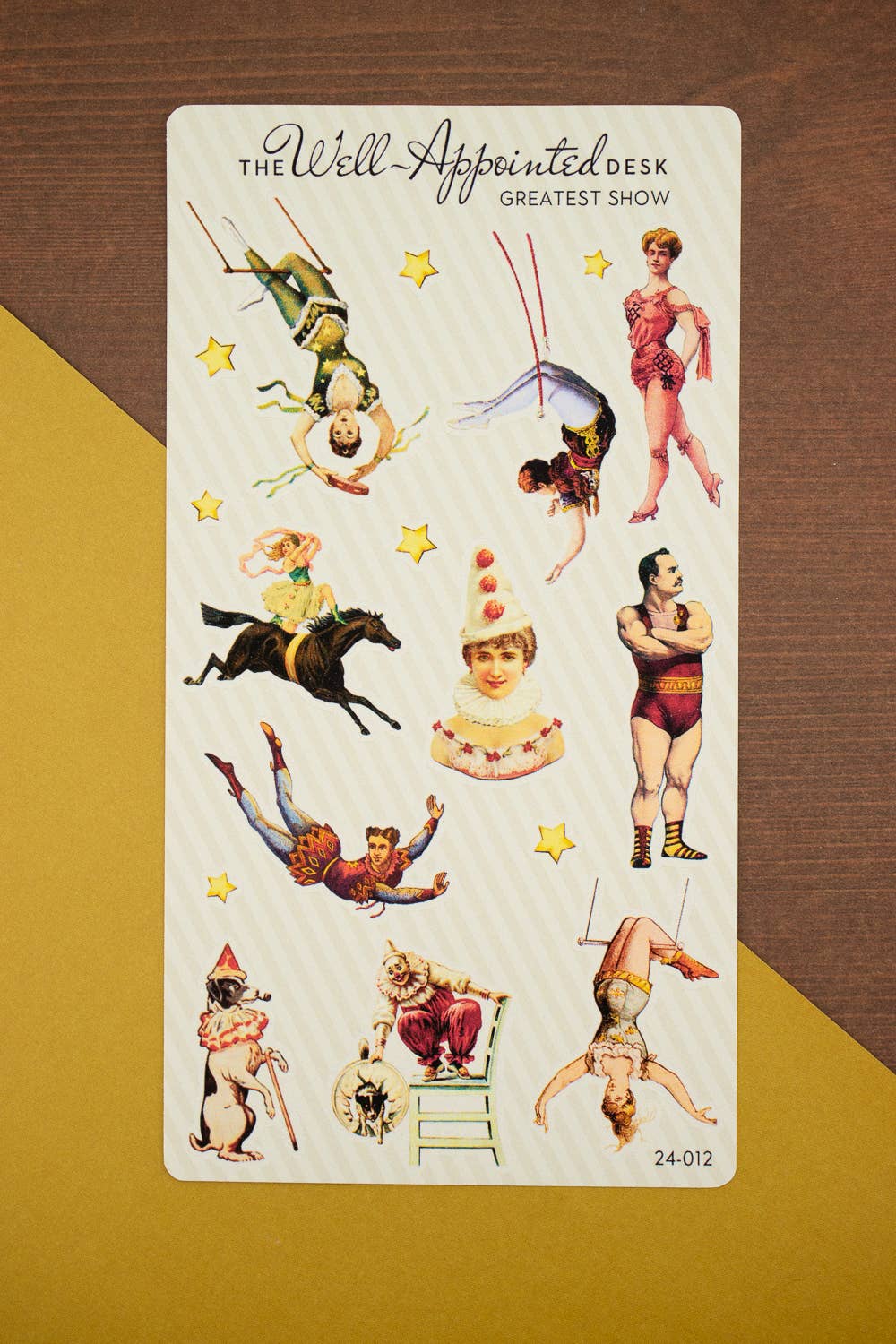 Greatest Show Circus Sticker Sheet (24-012)