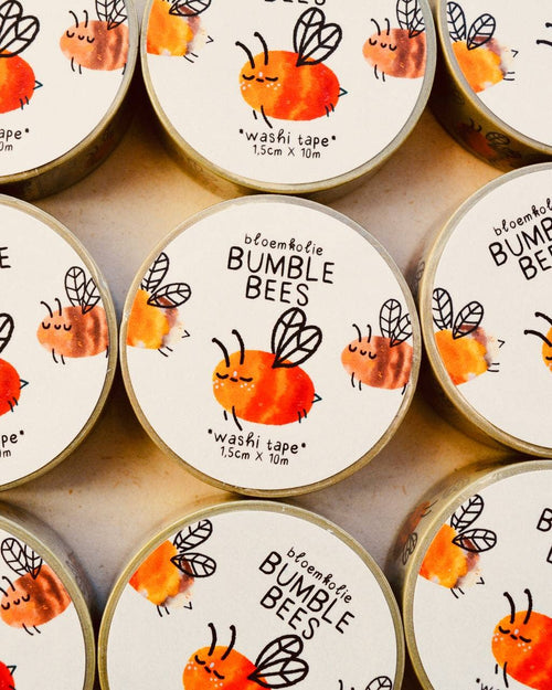 Bumbe bee Washi Tape / Cute Quirky Kawaii Stationery