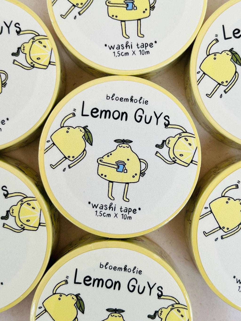 Lemon Guys Kawaii Washi Tape For Planning & Crafts