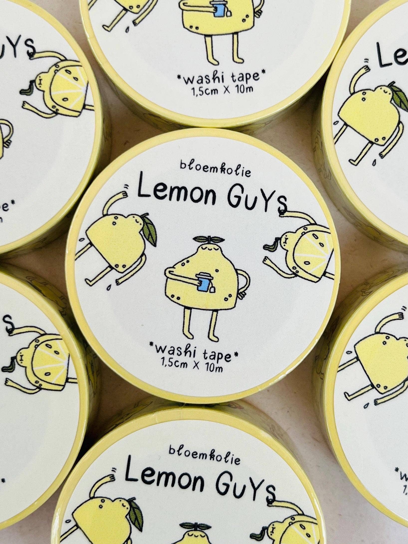 Lemon Guys Kawaii Washi Tape For Planning & Crafts