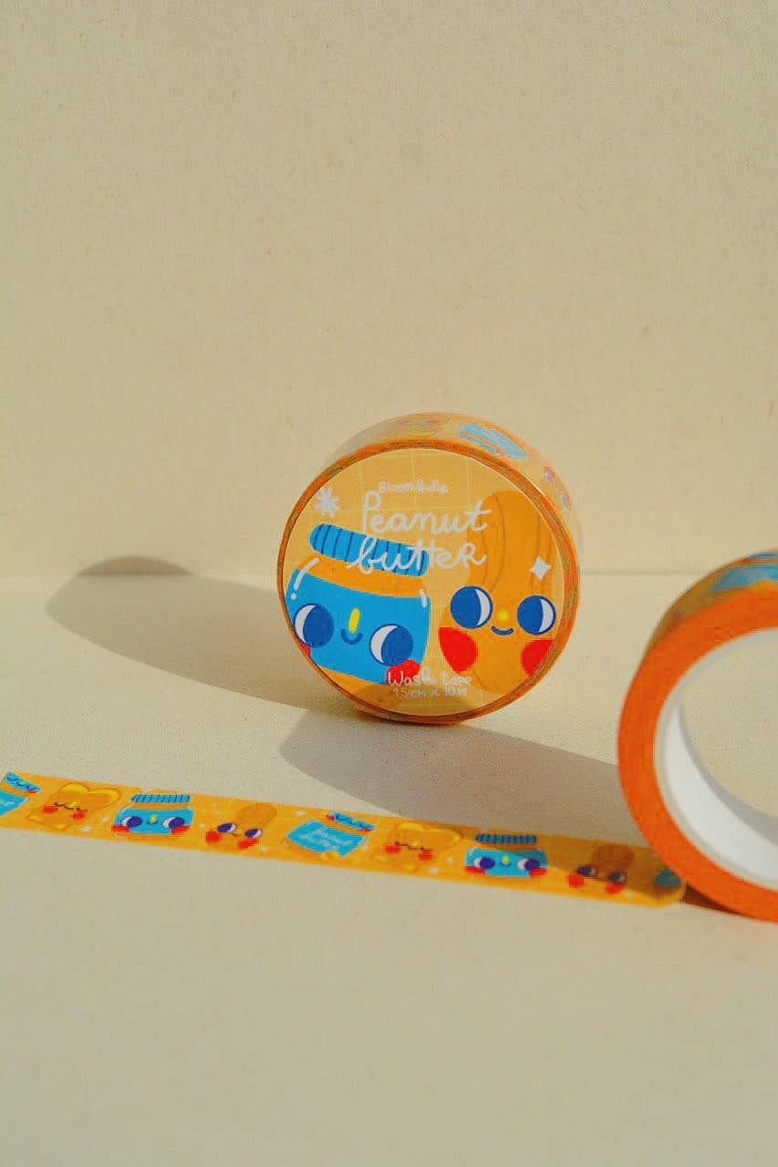 Peanut Butter Washi Tape/Cute Quirky Kawaii Stationery