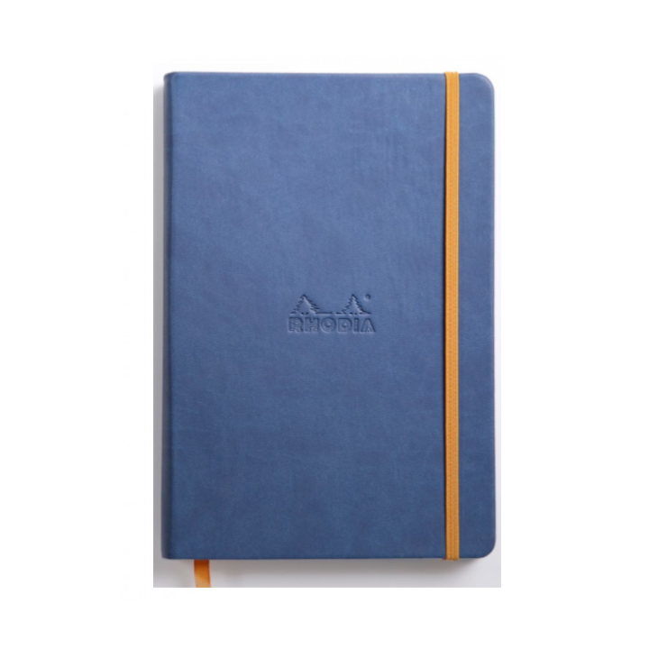 Rhodiarama Hardcover Webnotebook - 5.5 x 8.25 (A5): Black (Lined Paper)