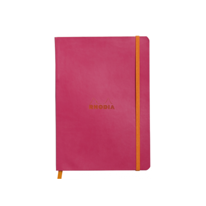 Rhodiarama Softcover Journal (A5) 6 x 8.25: Rosewood Dot Gri