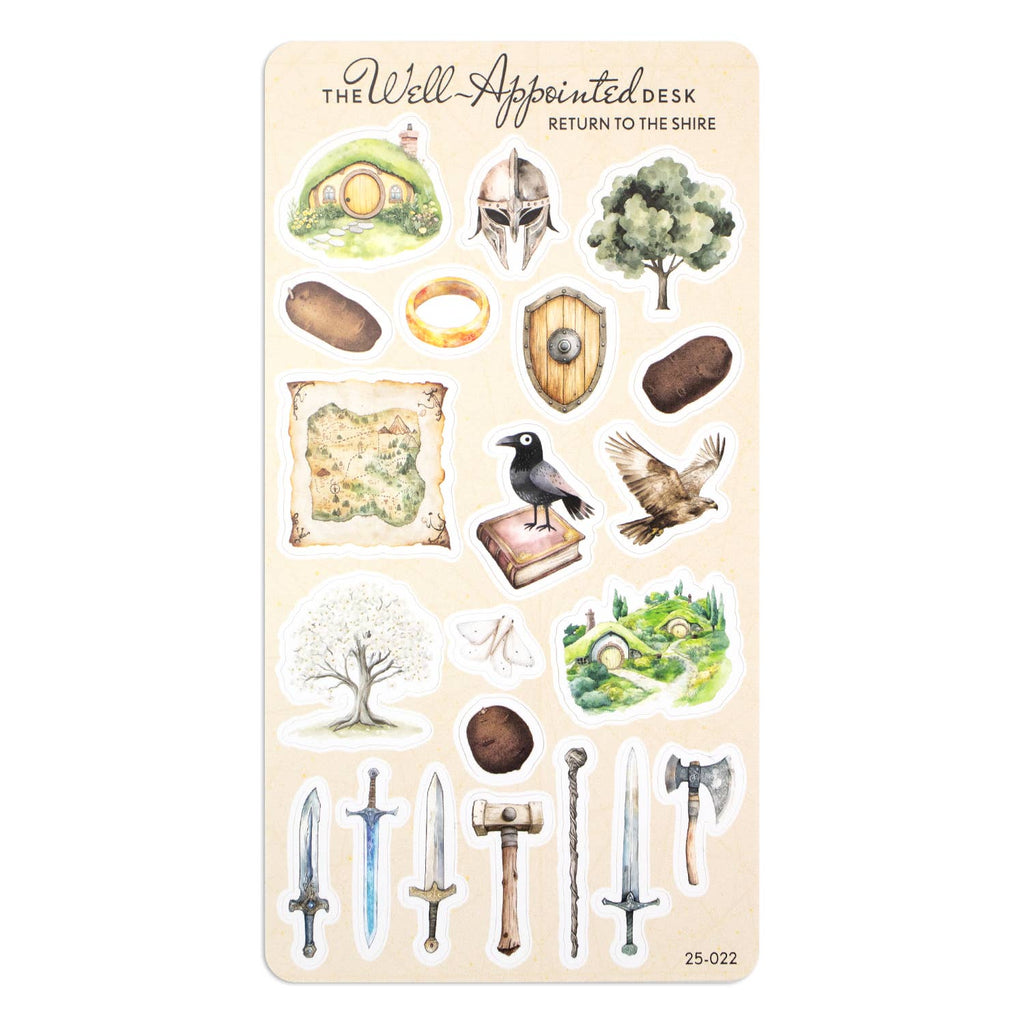 Return to the Shire Sticker Sheet (25-022)