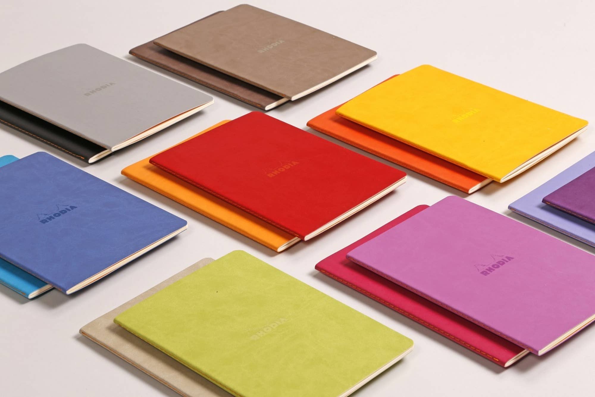 Rhodia Sewn Spine Dot Grid Notebook - A5: TAUPE