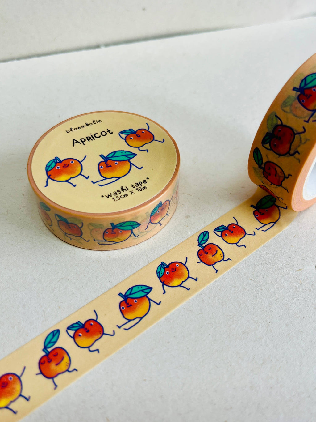 Apricot Washi Tape – Cute Kawaii Fruit Tape Stationery