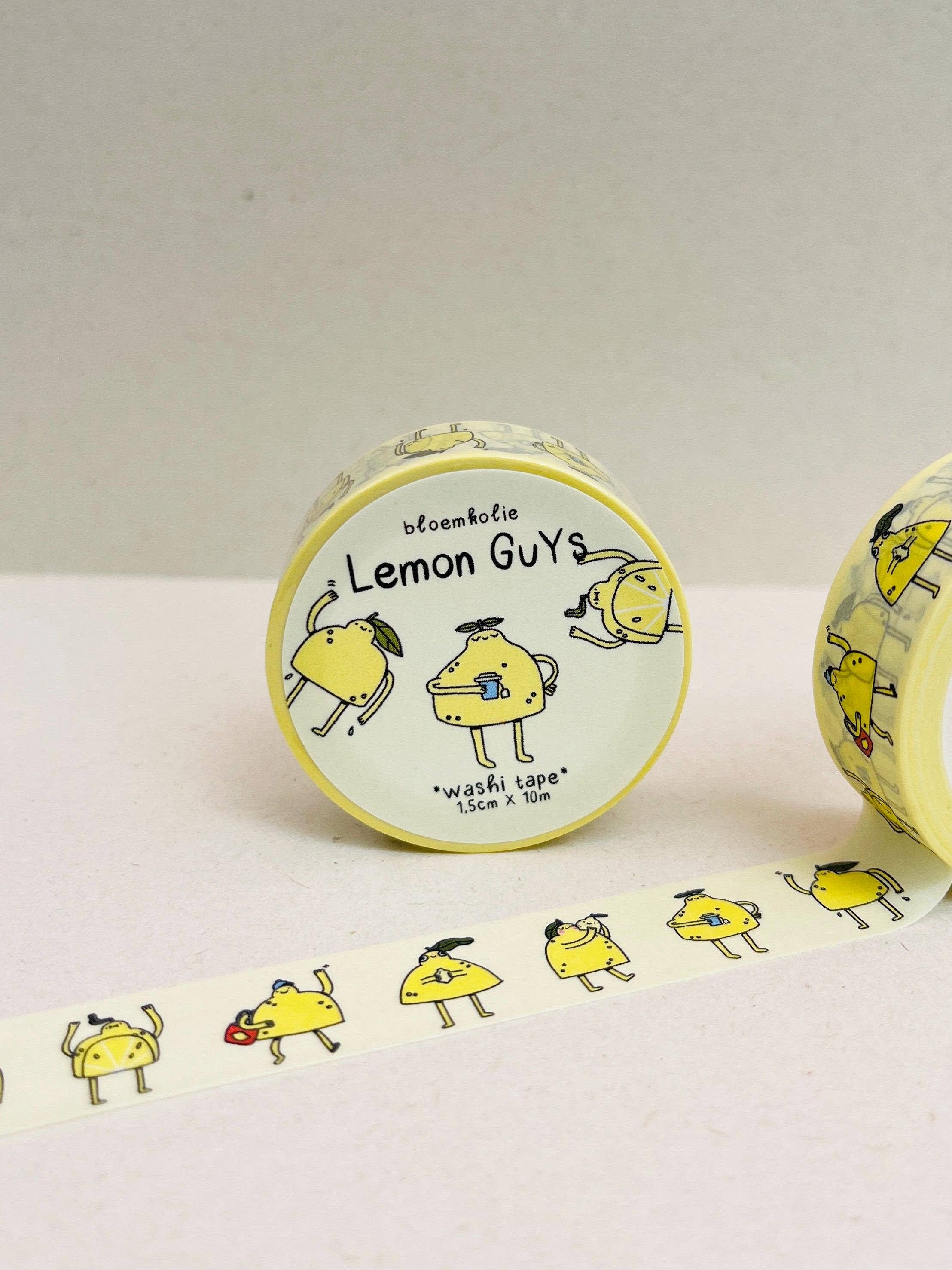Lemon Guys Kawaii Washi Tape For Planning & Crafts