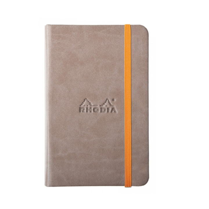 Rhodiarama Hardcover Webnotebook - 5.5 x 8.25 (A5): Taupe (Lined Paper)