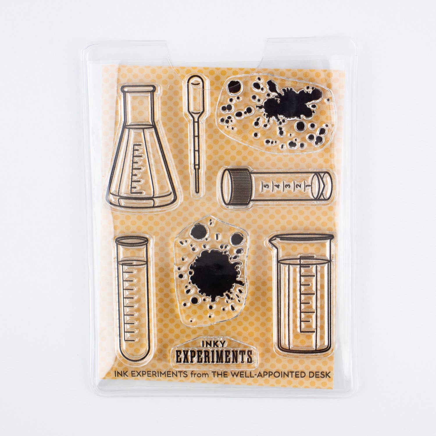 Ink Experiments 3"x4" Clear Stamp Set (8 stamp designs)