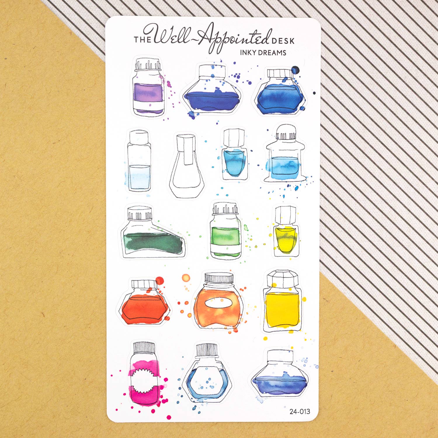 Inky Dreams Ink Bottle Sticker Sheet (24-013)