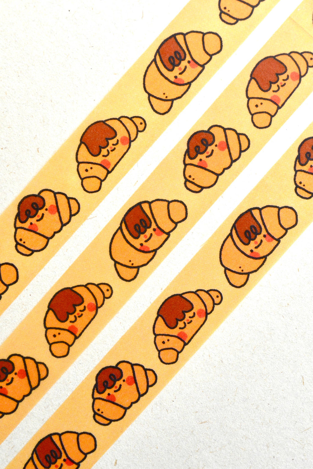 Croissant Washi Tape / Cute Quirky Kawaii Stationery