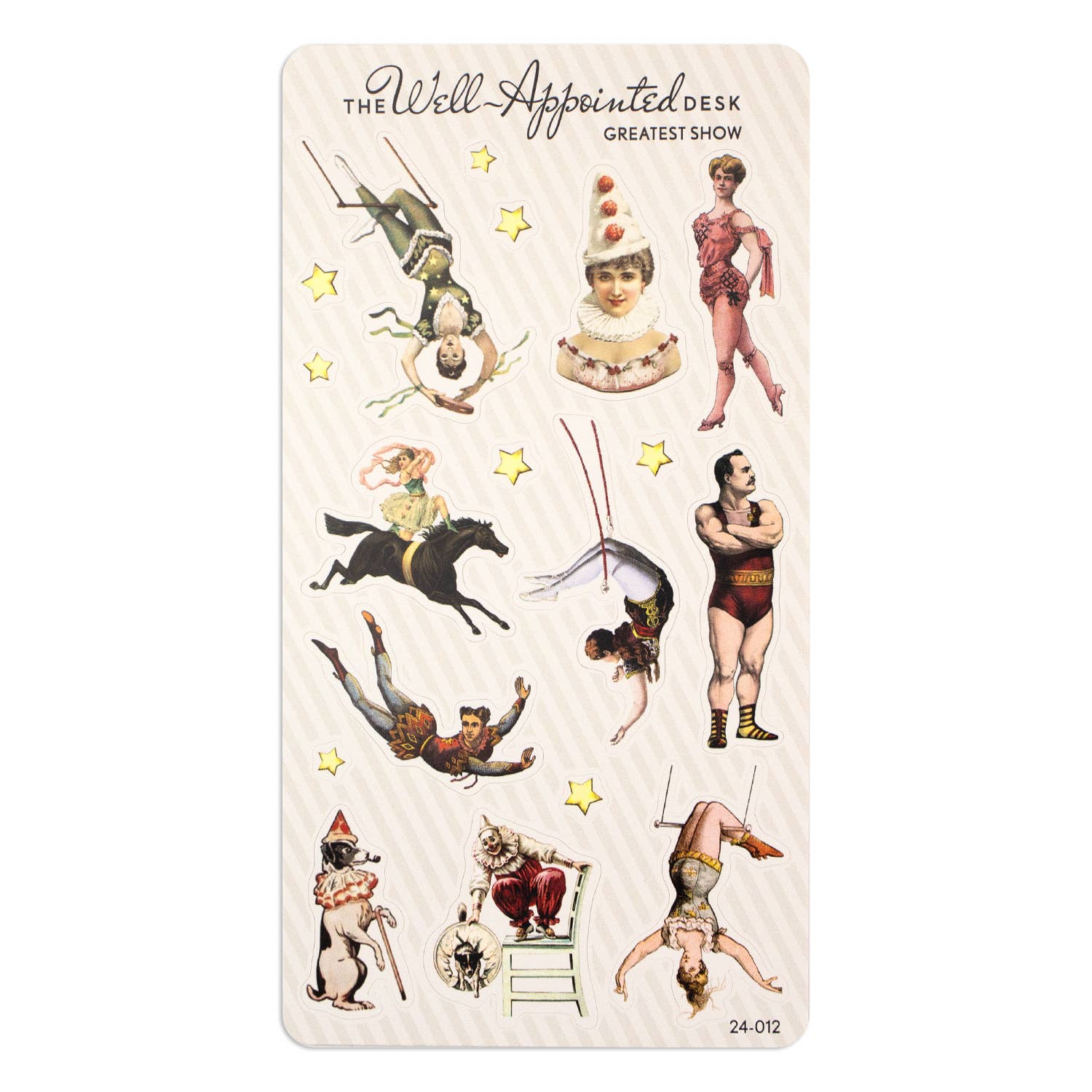 Greatest Show Circus Sticker Sheet (24-012)
