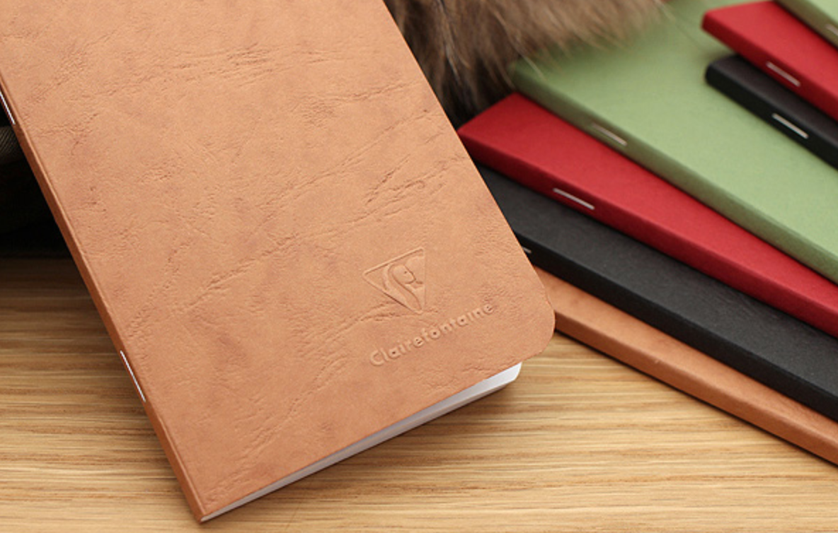 Clairefontaine "Life Unplugged" Notebooks - Two Sizes: Tan / 5.75 x 8.25 - A5 Notebook