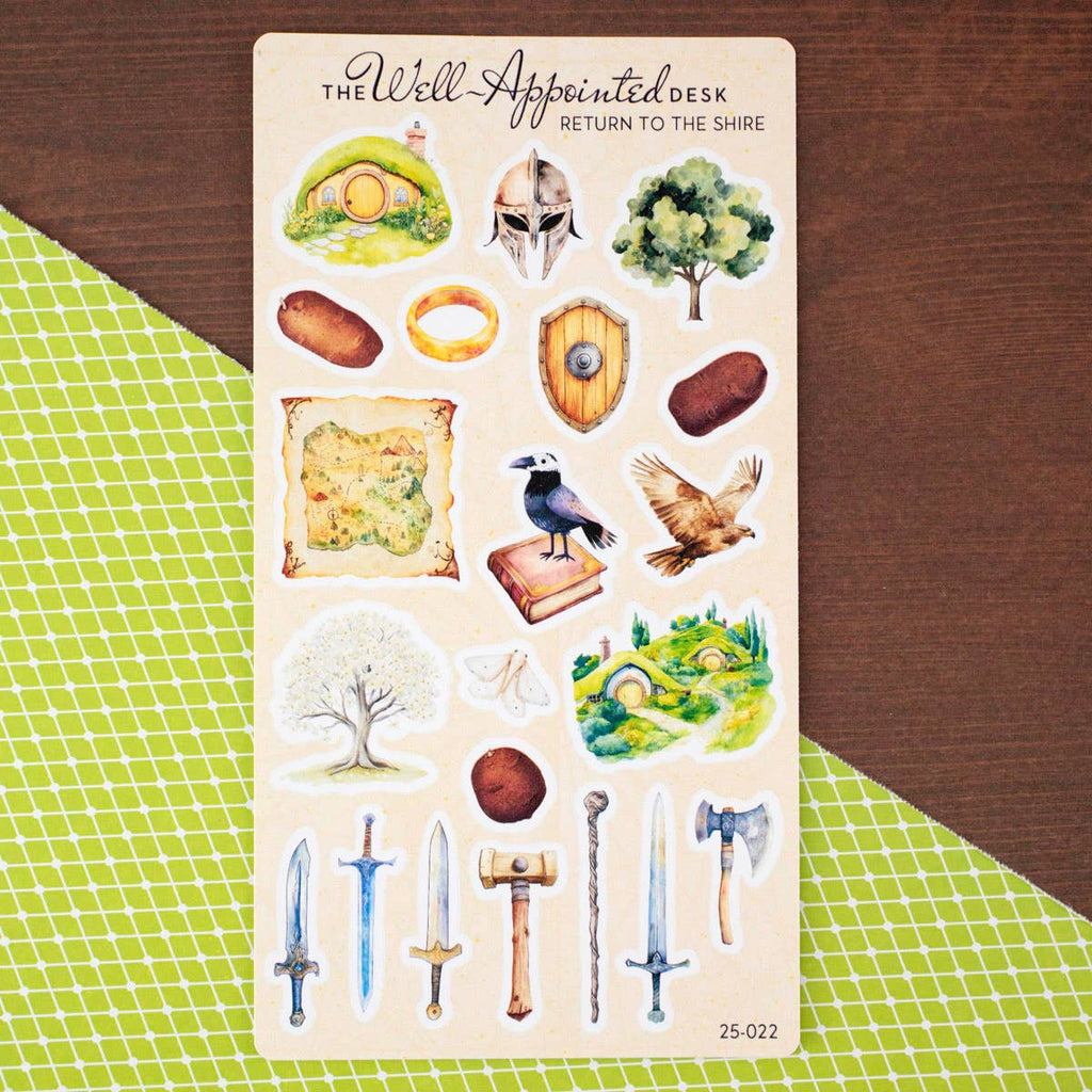 Return to the Shire Sticker Sheet (25-022)