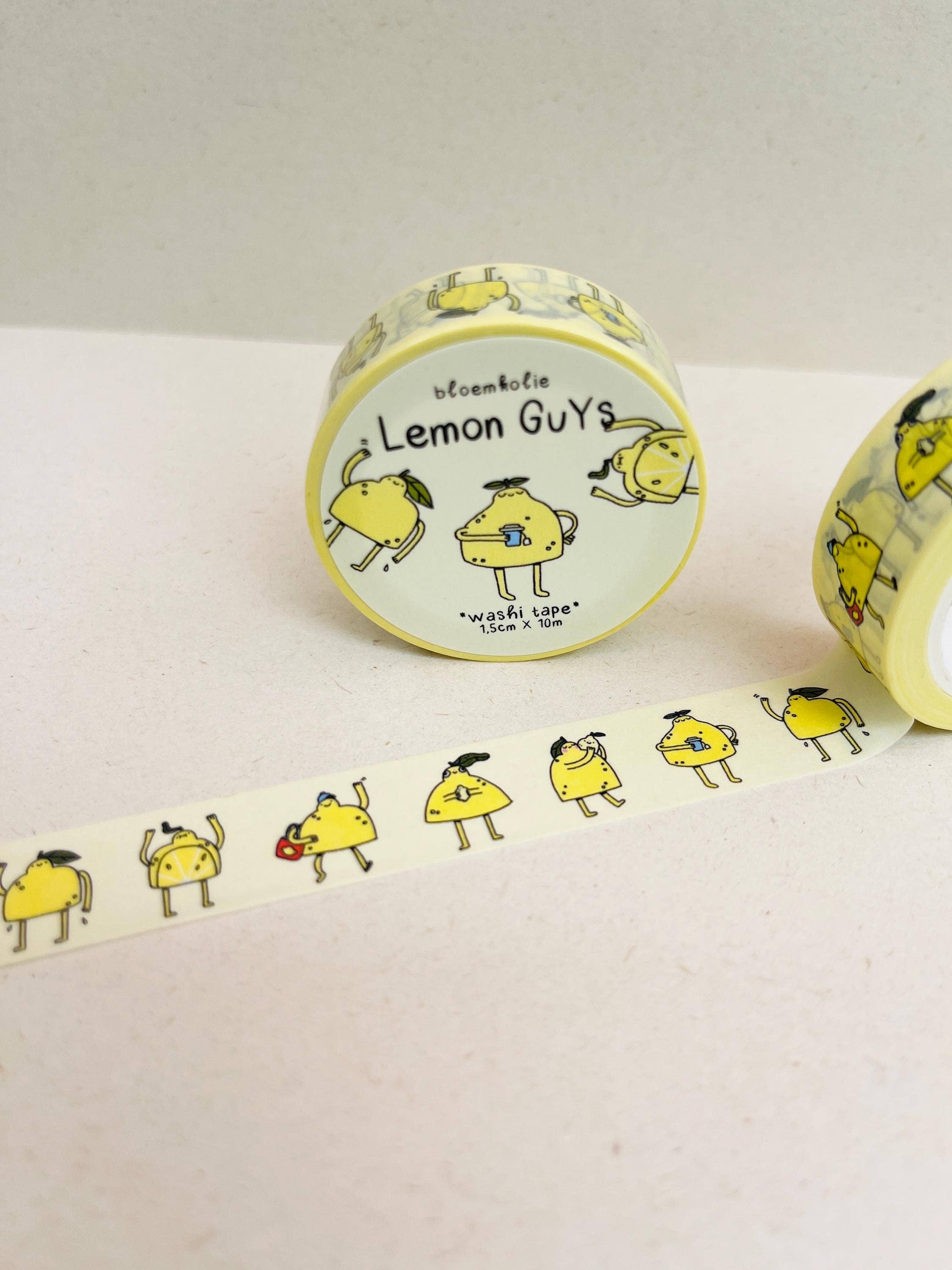 Lemon Guys Kawaii Washi Tape For Planning & Crafts